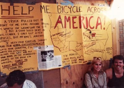 Bike Trip Fundraiser at the Ft Worth Texas Stockyards on Pioneer Day 1983