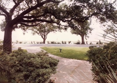 Front Yard of Gulfport - Biloxi Mississippi Masion Right on the Gulf of Mexico