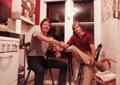 Glen Woodfin and Andy Grosze in His Kitchen in Orange Texas
