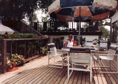 On the Back Deck of the Mansion I Stayed Sipping a Beer at in Gulfport - Biloxi Mississippi