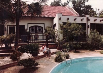 Swimming Pool in the Backyard of the Mansion in Gulfport - Biloxi Mississippi