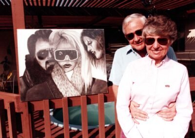 Glen Woodfin Created a Charcoal Drawing As a Gift to Bob and Bev Donnell for Their Hospitality in El Cajon CA 1984