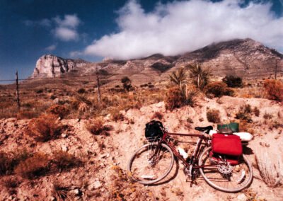Glen Woodfin Documents His West Texas Mountain Journey by Adding His Bicycle into the Terrain